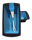 Pack of 2 Loaf Cake 10 Inch Flexible Pans Banana Bread Pan Black & Blue Quality Silicone molds + Brush + Free Homemade Bread Recipes Ebook