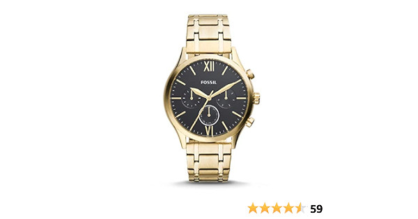 Amazon.com: Fossil Fenmore BQ2366 - Reloj multifunción de acero inoxidable  dorado : Ropa, Zapatos y Joyería