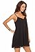 PrinStory Women's Summer Spaghetti Strap Chiffon Sleeveless Beach Slip Dress