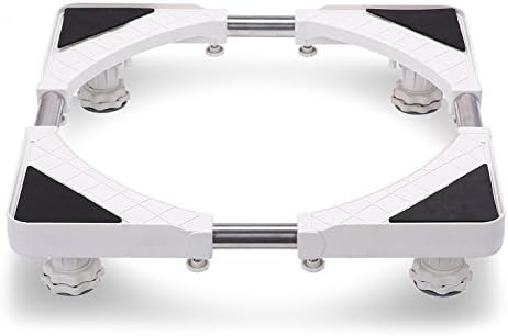 Size Adjustable Mobile Base Lineito Multi-functional Movable Base with 4 Strong Feet for Dryer,Washing Machine and Refrigerator