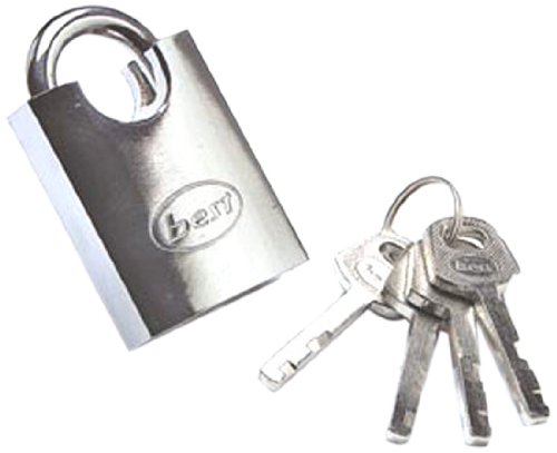 Merriway® BH01301 Chrome on Brass Padlock with Brass Mechanism, 60mm (2.3/8 inch)