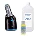 2 PACK Essential Values 1 Fl OZ Shaver & Razor Cleaner (Concentrate), 1 Bottle MAKES 3 Refills / 16 FL OZ of Refillable Solution | Replacement for Braun Clean & Renew Cartridge Refills - Made in USA