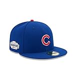 New Era 59fifty Chicago Cubs Fitted Hat Cap World Series Champions 2016 Patch
