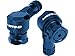 MOTO-D Angled Motorcycle Valve Stems - Blue (11.3mm)