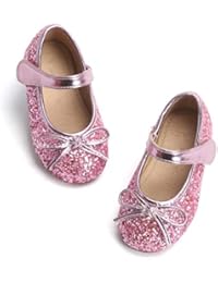 Otter MOMO Toddler/Little Girls Mary Jane Ballerina Flats Shoes Slip-on School Party Dress Shoes