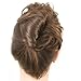 Mia French Twister Up-Do Hair Styling Tool, French Twist Bun Maker for Women, Girls, Brides, Long and/or Thick Hair - Large Size, Brown Color