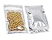 Thalia 200Pcs Recloeable Mylar Bags Clear Silver Aluminum Foil Mylar Ziplock Bag 3.35x5.5inches