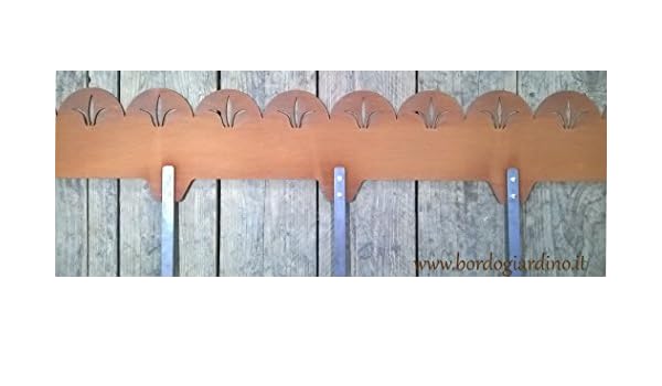Bordura de acero Corten Modelo lirio: Amazon.es: Jardín