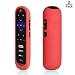 [2-Pack] AKWOX Replacement TCL Roku RC280 Remote Case - Light Weight [Anti Slip] Silicone Shockproof Protective Cover Case for Roku 3600R / TCL Roku RC280 TV Remote with Lanyard (Rose red) primary