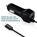Super Fast 3.1 amp USB C Car Charger for Samsung Galaxy S9, S8, Note 8, Google Pixel 1, 2 & More Android USB Type C Cell Phones. Long Cord w/Extra USB Port, Plugs in Cigarette Lighter Adapter