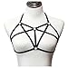 Jelinda Women Harness Elastic Cupless Cage Bra Hollow Out Strappy Crop Top (5)