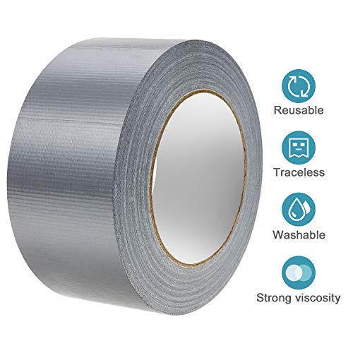 JIRVY Professional Grade Duct Tape Silver Color 4 Roll 11mil Thick（30 Yards x 1.88 inch Wide） - Thumbnail 2