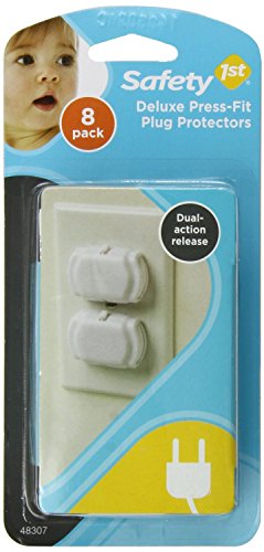 Safety 1st Deluxe Press Fit Outlet Plugs, 8 Count
