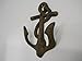 Cast Iron Nautical Anchor Hook Rustic Brown 5 1/4 inch tall