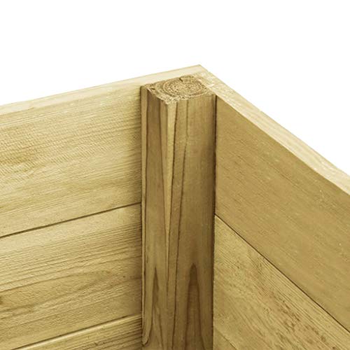 Hochbeet Blumentopf Imprägniertes Kiefernholz, Pflanzkübel Blumenkasten Pflanzkasten Pflanzbeet Gartenbeet… – Bild 5