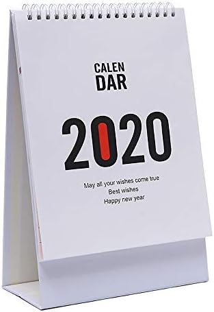2020 Calendars Desk Table Calendar Planner Month to View Desktop Calandar Flip Planner Office Stand Desk Office