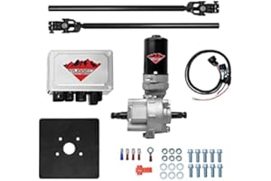 Rugged Utv Electric Power Steering Kit for All Years Universal 220W, Not a Bolt On System, Steers Easily & Gets Rid of Wheel 