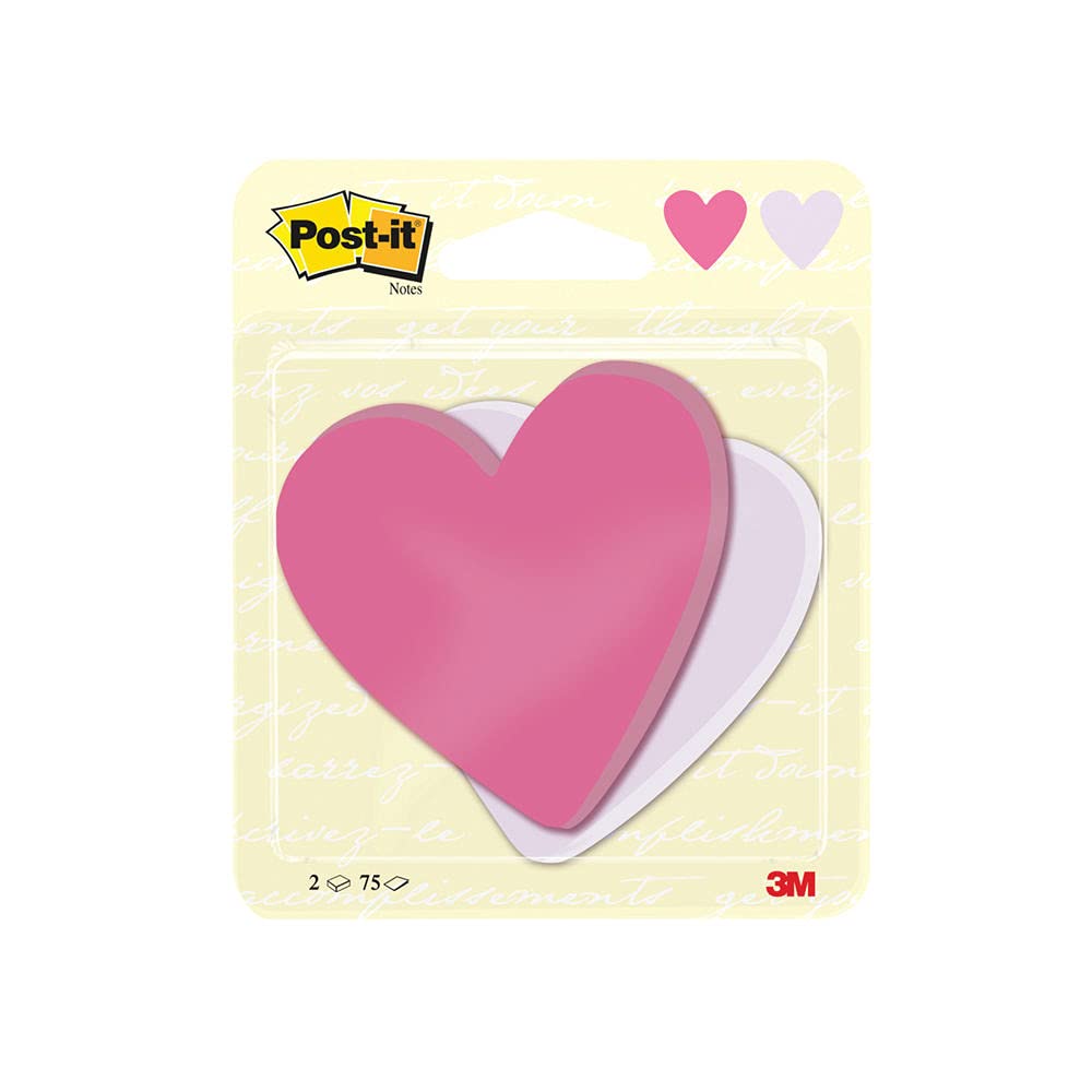 Post-it Notes Heart Shape 75 Sheets 70 x 72mm