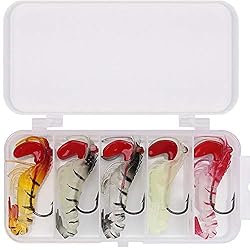 Persei Rigged Lead Head Jigs Soft Shrimp Lures