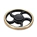 Tiitc Fidget Hand Spinner EDC Focus Anti-Anxiety Stress-Release Finger Toy, Fidget Work Ultra Fast Bearings, Relax for Children and Adults Great gift (Brass Black)