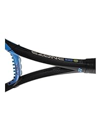 YONEX Ezone 100 (300 g) Azul Brillante Negro Raqueta de tenis (Nick Kyrgios 'raqueta) entrelazadas con colores cuerda para raqueta de tenis personalizados