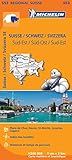 SUISSE SUD - EST 11553 CARTE ' REGIONAL ' MICHELIN KAART (Multilingual Edition) by 