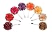 WeiShang Men's Lapel Pin Flower Handmade Boutonniere for Suit (Style A 8 Pack)