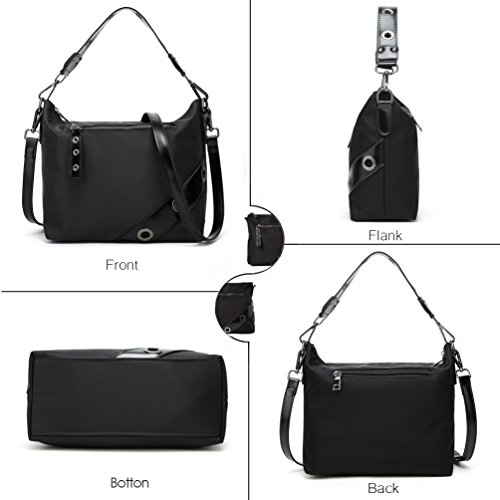SiMYEER Crossbody Bag Purse Multi Zipper Pocket Shoulder Bag Messenger Bag for Women