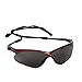 KleenGuard V30 Nemesis Safety Glasses (22611), Smoke Anti-Fog Lens, Red Frame, 12 Pairs / Case