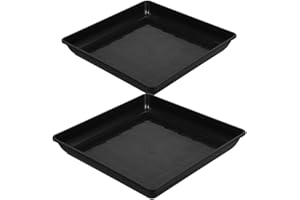 BESPORTBLE 2pcs Flower Pot Base Deep Plant Pot Tray Flower Pot Plate Planter Saucers Plant Drip Trays Pp