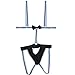 TIAOBU US Mens Borat Mankini Costume Swimsuit Thong Underwear Black