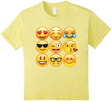 unisex-child Emoji Shirt 10 Lemon