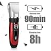 YOHOOLYO Hair Clippers For Men Hair Trimmer Rechargeable Electric Haircut Kit Ceramic Blade Cordless With 4 Combs For Men and Kids