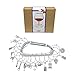 Gnollko 16pcs PVC Wine Glass Charms,Funny Wine Charms Marker Tags Identifiersfor Stem Glasses