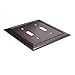 Amazon Basics Double Toggle Light Switch Wall Plate, Oil Rubbed Bronze, Set of 2