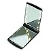 Deluxe LED Compact Makeup Mirror Black True Mirror and 5x Magnification Includes Battery and Tweezers, Perfect Cosmetic Mirror for Travel and Purses. Handheld Mirror Folds Back for Vanity Style