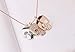 Dazzle flash Skulls Necklace Gothic Jewelry Punk Necklaces Rose Gold Tone NGG150