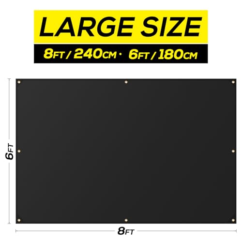 Heavy Duty Welding Blanket, 6ft x 8ft, Silicone Coated Fiberglass Fire Blanket, Designed for Home and Outdoor Use for Professional Heavy Duty Welding
