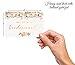 VNS Creations 8 Pack 4x6 Bridesmaid Proposal Cards - Will You Be My Bridesmaid and 2 Maid of Honor Cards - Floral Designs with Gold Foil - Ideal for Bridal Shower Party Gifts