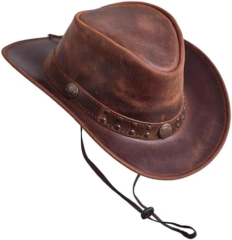 Pretlet Leather Cowboy hat for Men & Women Durable  display picture 2