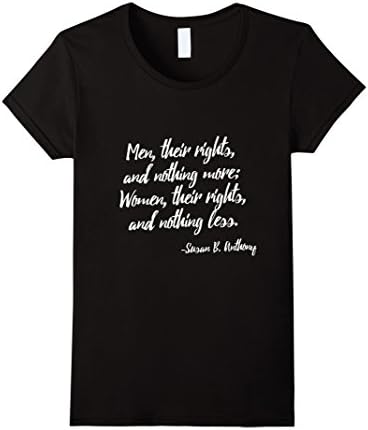 Women's Susan Anthony T-Shirt. Susan B Anthony Feminist Tee XL Black