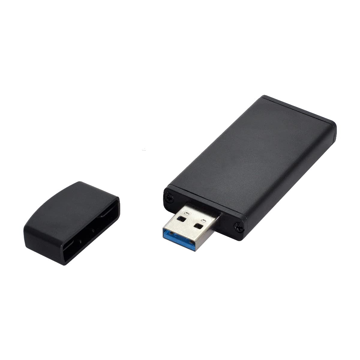 NFHK 42mm NGFF M2 SSD to USB 3.0 External PCBA Conveter Adapter Card Flash Disk Type with Black Case — image 1
