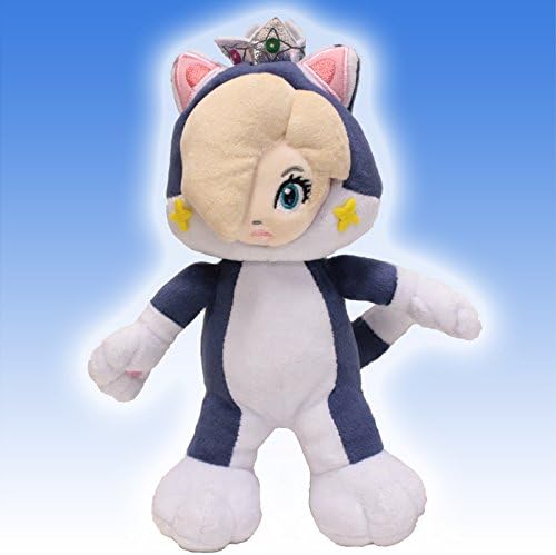 1 X Super Mario bros galaxy princess cat rosalina plush 7"