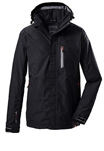 Killtec Carleb Funktionsjacke mit abzippbarer Kapuze Homme Noir FR : L (Taille Fabricant : L)