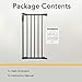 Toddleroo by North States - 6-Bar Extension for Deluxe Décor Gate: 15 Inch Baby Gate Extension - Add Up to 6 Extenders - Matte Bronze