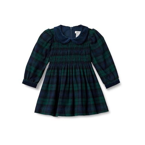 Amazon Essentials x Sofia Grainge Toddlers and Baby Girls' Long Sleeve Flannel Dress