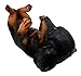 Ebros Black and Tan Sausage Wiener Dachshund Dog Wine Bottle Holder Dog Wine Caddy Figurine 11