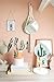 Mkono Hanging Wall Mirror Decorative Round Mirror with Macrame Hanger for Apartment Living Room Bedroom Entryways Boho Home Decor