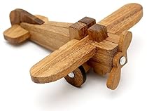 Wooden Airplane - 3d Wood Model Assembly Puzzle Brain Teaser Toy