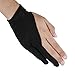 LumsBurry Graphic Drawing Tablet 2-Fingers Glove Artist Gloves for Light Box, Graphic Tablet, Graphic Monitor and iPad Pro (M)
